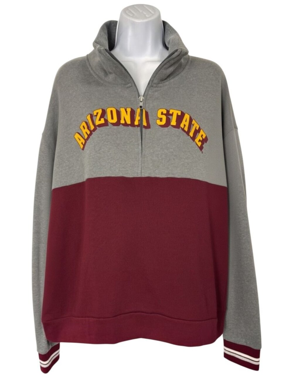 Victoria's Secret PINK Arizona State University ASU Sun Devils 1/4 Zip Pullover
